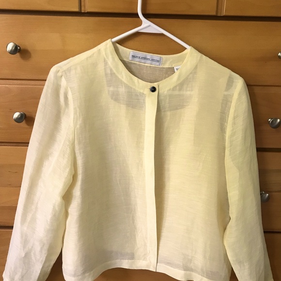 Valerie Stevens Jackets & Blazers - Valerie Stevens Silk Linen Lined Top Matching Jacket Size PM/PL